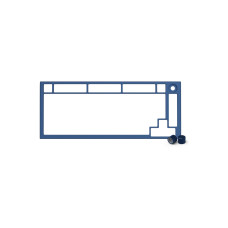 Фото Запчасть к клавиатуре верхняя панель Glorious GMMK Pro Top Frame Navy Blue (GLO-ACC-P75-TF-NB)