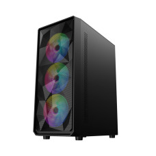 Фото Компьютерный корпус 1STPLAYER FD3-BK-1F5M-3F5S Black без Б/П