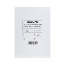 Фото Пленка для ламинирования Deluxe A4 80мик 100шт Фото Пленка для ламинирования Deluxe A4 80мик 100шт
