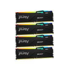 Комплект модулей памяти Kingston FURY Beast RGB XMP KF556C40BBAK4-128 DDR5 128GB (Kit 4x32GB) 5600MH Комплект модулей памяти Kingston FURY Beast RGB XMP KF556C40BBAK4-128 DDR5 128GB (Kit 4x32GB) 5600MH