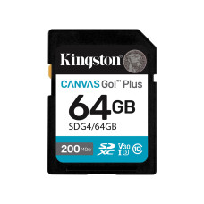 Фото Карта памяти Kingston SDG4/64GB Canvas Go Plus Gen4 C10 UHS-I U3 V30 64GB