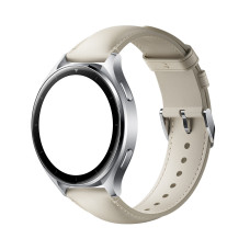 Фото Кожаный ремешок Xiaomi Watch Leather Strap White Фото Кожаный ремешок Xiaomi Watch Leather Strap White