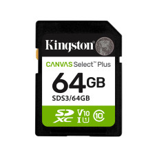 Фото Карта памяти Kingston SDS3/64GB Canvas Select Plus C10 UHS-I U1 V10 64GB Фото Карта памяти Kingston SDS3/64GB Canvas Select Plus C10 UHS-I U1 V10 64GB