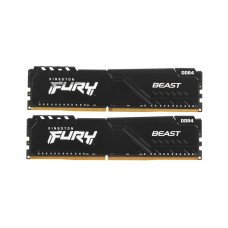 Фото Комплект модулей памяти Kingston FURY Beast KF432C16BB1K2/32WP DDR4 32GB (Kit 2x16GB) 3200MHz Чёрный