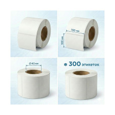 Фото Термоэтикетки в рулоне Europrint EPLE-100.100.300.40 (2 рулона)