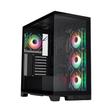 Фото Компьютерный корпус 1STPLAYER Mi8-BK-3FC7R-1FC7 Black без Б/П