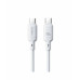 Интерфейсный кабель Baseus Silky Type-C to Type-C 100W 2m White (P10377704213-01)