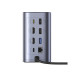 Фото Док-станция Baseus NU1 Air Spacemate 12-in-1 Grey (B00568103813-00)