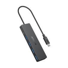 Фото Концентратор Anker USB-C Data Hub (4-in-1, 5Gbps) (A8309G11) Черный